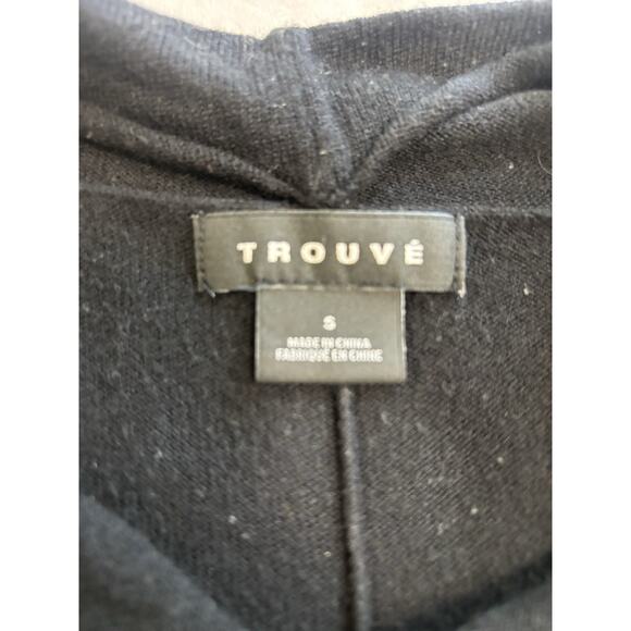 Trouve Women's Sweater Size S Angora Blend Black Pullover Preppy Dark Academia - Picture 6 of 8